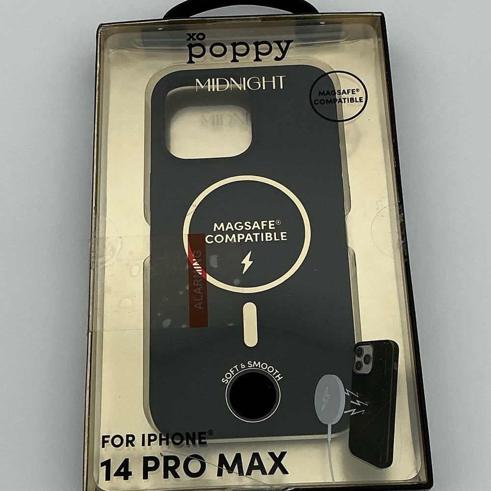 Poppy Midnight Black iPhone 14 Pro Max Case